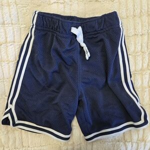 Carter's 3T Navy Blue Mesh Shorts with White Trim EUC